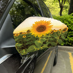 Sunflower Landscape Print Car Side Mirror Covers