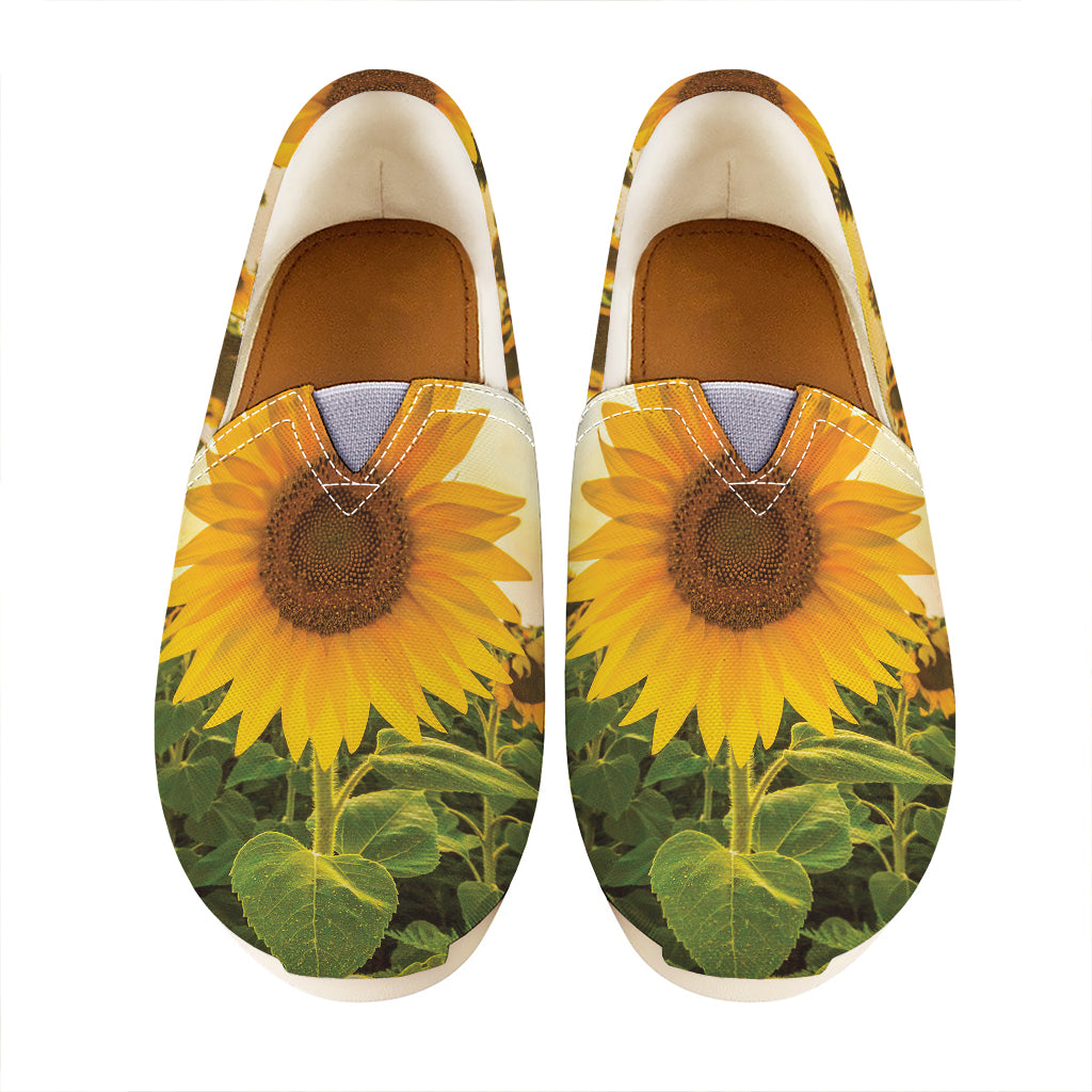 Sunflower Landscape Print Casual Shoes