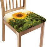 Sunflower Landscape Print Chair Cushion Cover