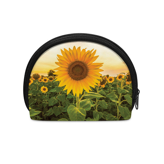Sunflower Landscape Print Coin Purse