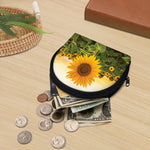 Sunflower Landscape Print Coin Purse