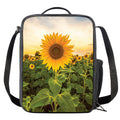 Sunflower Landscape Print Crossbody Lunch Bag