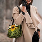 Sunflower Landscape Print Double Strap Bible Bag
