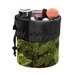 Sunflower Landscape Print Drawstring Makeup Bag
