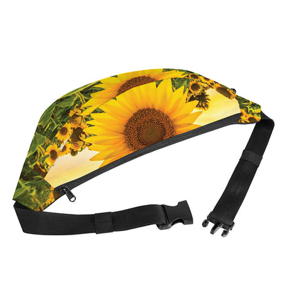 Sunflower Landscape Print Fanny Pack
