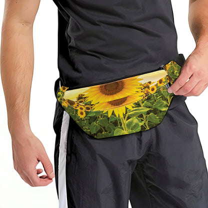 Sunflower Landscape Print Fanny Pack