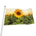 Sunflower Landscape Print Flag