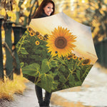 Sunflower Landscape Print Foldable Umbrella