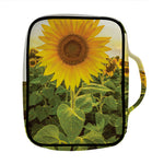 Sunflower Landscape Print Front Pocket Bible Bag