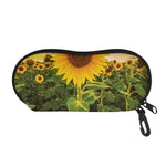 Sunflower Landscape Print Glasses Case