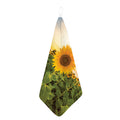 Sunflower Landscape Print Hand Towel