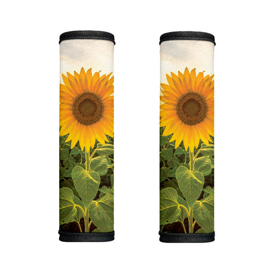 Sunflower Landscape Print Handle Covers
