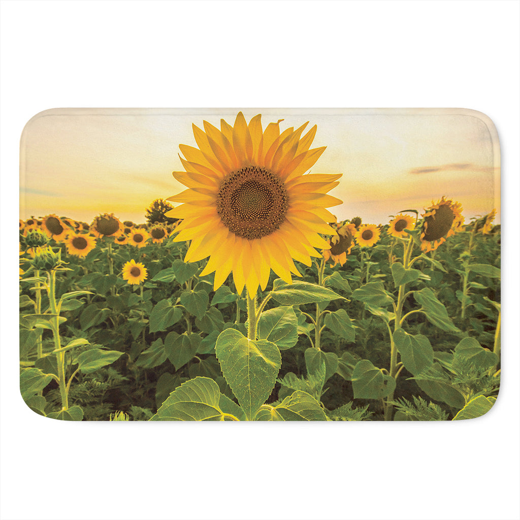 Sunflower Landscape Print Indoor Door Mat