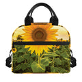 Sunflower Landscape Print Insulated Lunch Bag