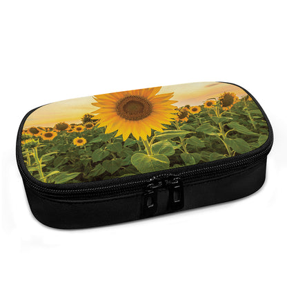 Sunflower Landscape Print Insulin Cooler Travel Case