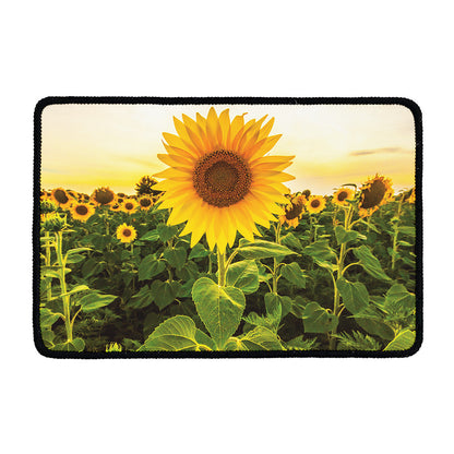 Sunflower Landscape Print Kitchen Mat