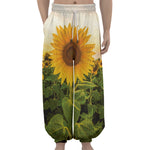 Sunflower Landscape Print Lantern Pants