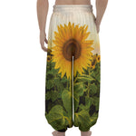 Sunflower Landscape Print Lantern Pants