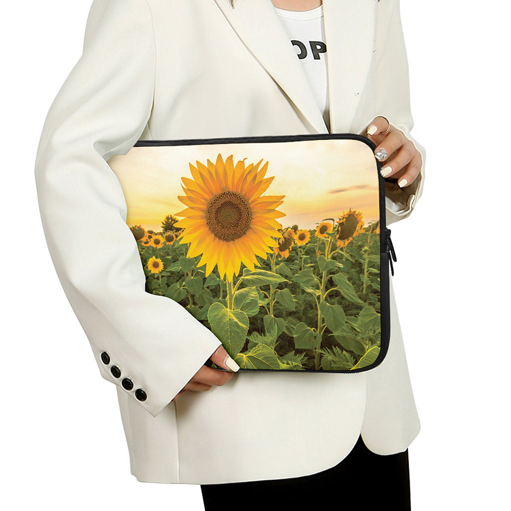 Sunflower Landscape Print Laptop Sleeve