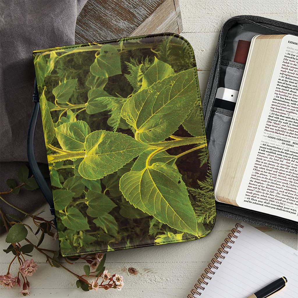 Sunflower Landscape Print Leather Bible Cover