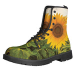 Sunflower Landscape Print Backpack