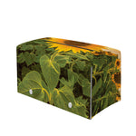Sunflower Landscape Print Leather Tissue Box Cover
