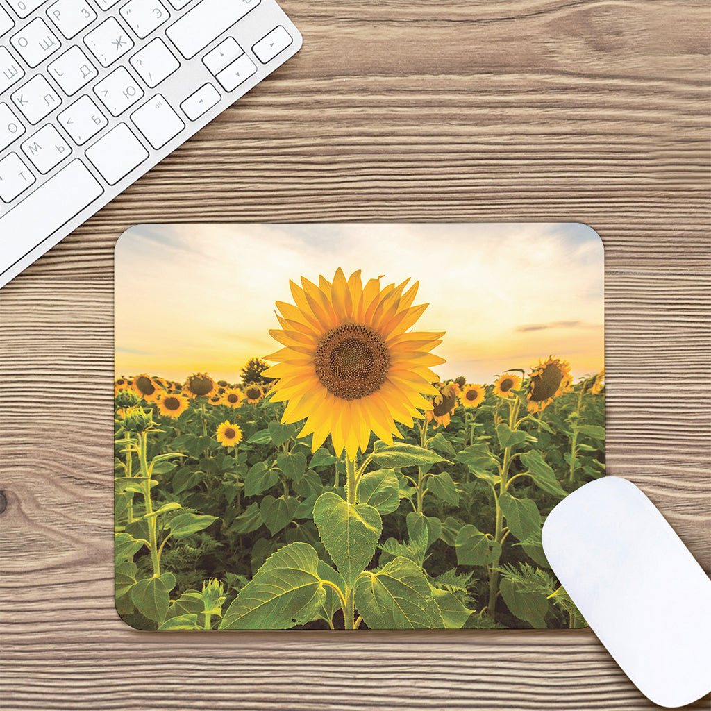 Sunflower Landscape Print Mouse Pad