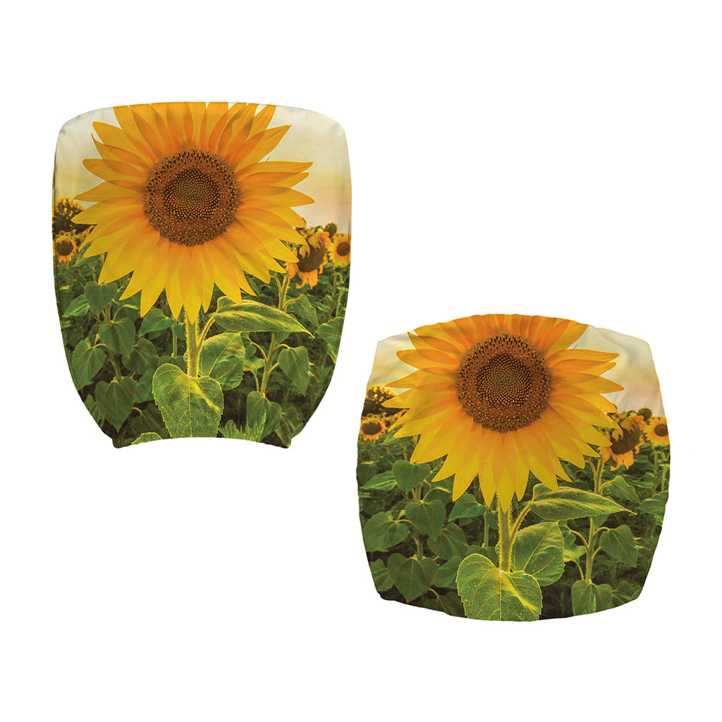 Sunflower Landscape Print Office Chair Cover