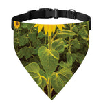 Sunflower Landscape Print Over The Collar Dog Bandana