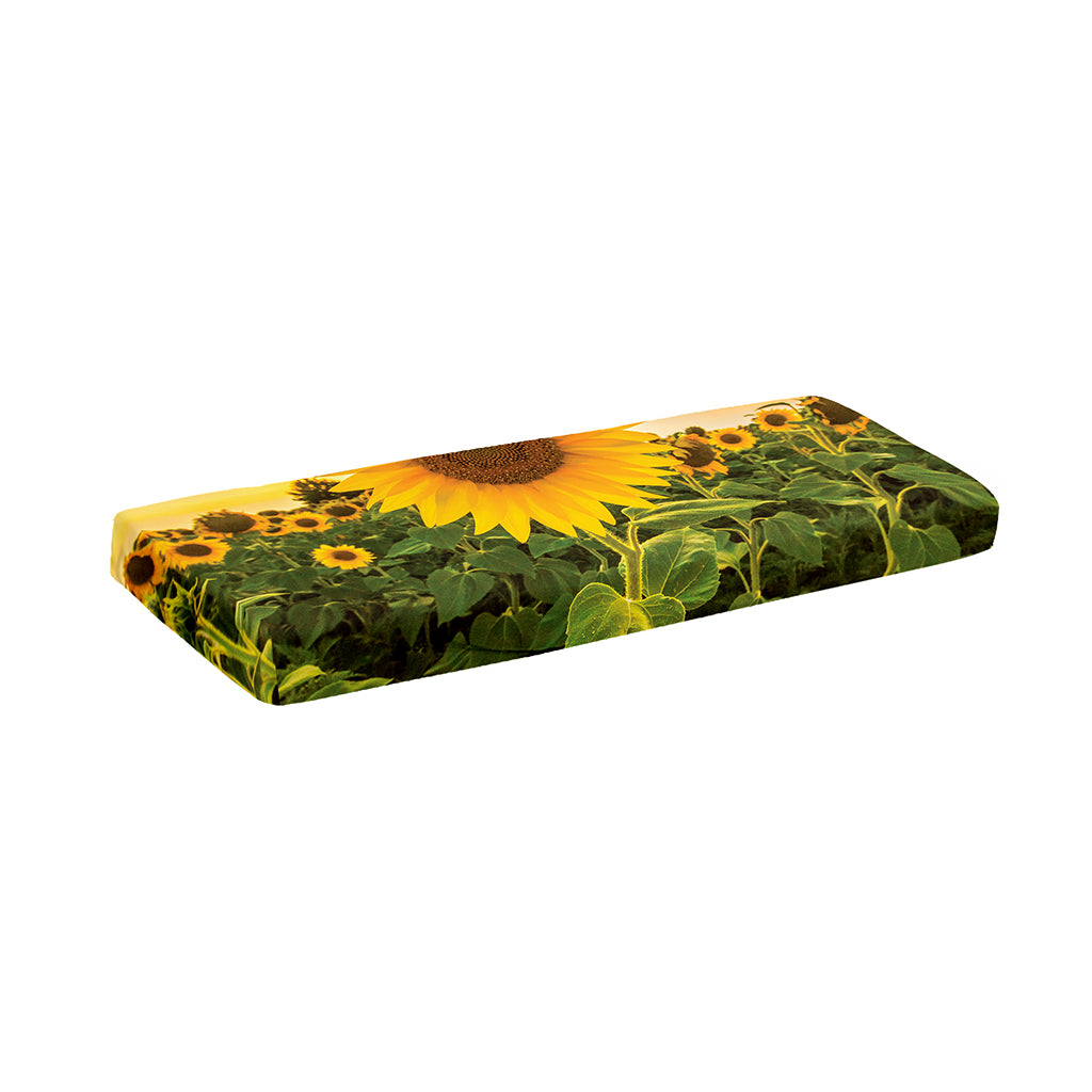 Sunflower Landscape Print Piano Keyboard Cover