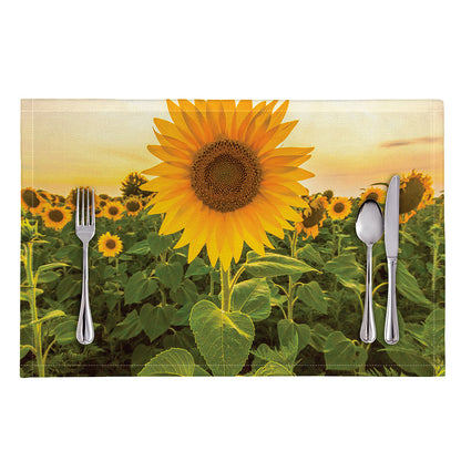 Sunflower Landscape Print Placemat