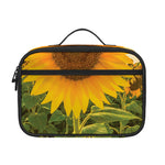 Sunflower Landscape Print Portable Lunch Bag