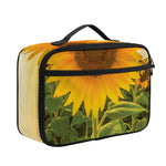 Sunflower Landscape Print Portable Lunch Bag