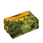 Sunflower Landscape Print Rectangle Tissue Box Cover
