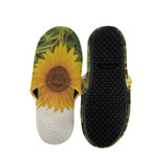 Sunflower Landscape Print Slippers