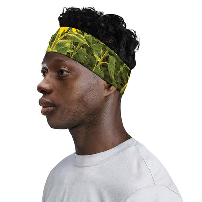 Sunflower Landscape Print Sports Headband