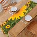 Sunflower Landscape Print Table Runner