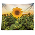 Sunflower Landscape Print Tapestry