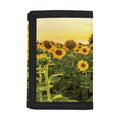 Sunflower Landscape Print Trifold Wallet