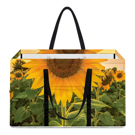 Sunflower Landscape Print Utility Tote Bag