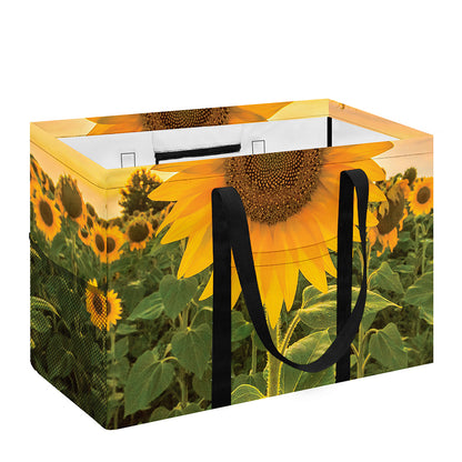 Sunflower Landscape Print Utility Tote Bag