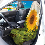 Sunflower Landscape Print Waterproof Car Seat Cover