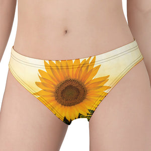 Sunflower Landscape Print Women's Panties