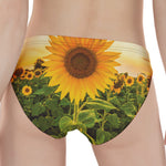 Sunflower Landscape Print Women's Panties