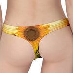 Sunflower Landscape Print Women's Thong