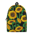 Sunflower Pattern Print School Backpack