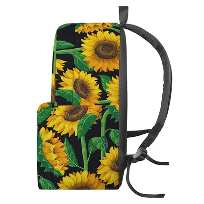 Sunflower Pattern Print Backpack