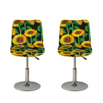Sunflower Pattern Print Bar Stool Covers