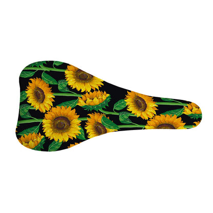 Sunflower Pattern Print Bicycle Seat Cover