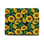 Sunflower Pattern Print Bifold Wallet